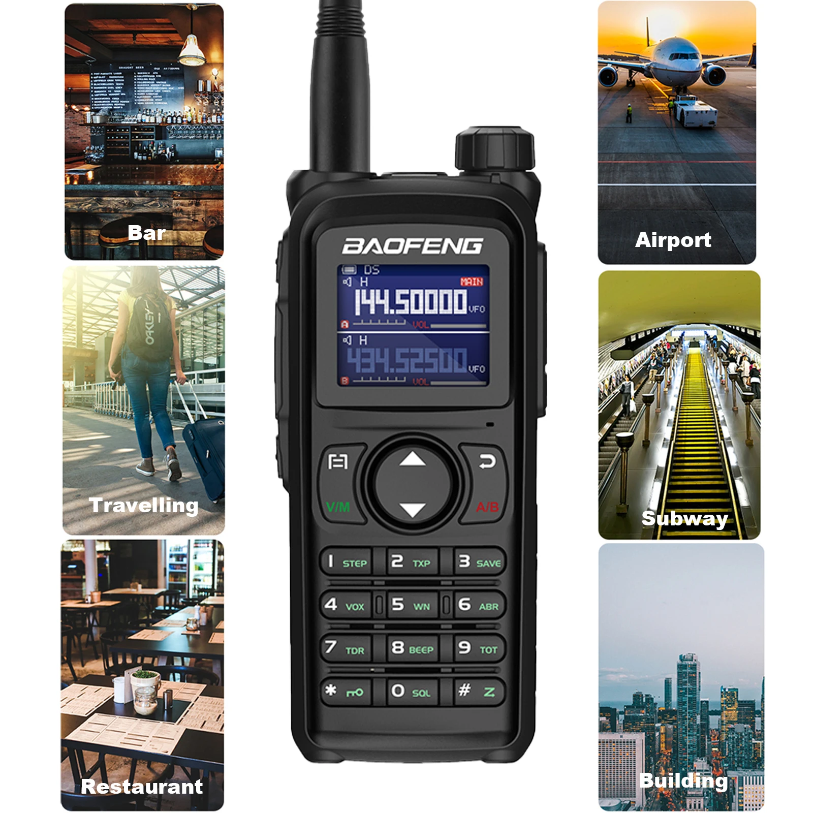 2024 Baofeng UV-28 2 طريقة راديو طويل المدى Uhf Vhf ثلاثي الموجات Baofeng UV28 واكي تخاطب مع NOAA