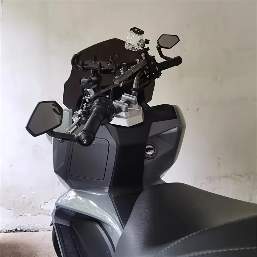 1 Pair Handlebar Rearview Mirror Modified Side Mirror Compatible with Gilera 300 Victoria 300 Motorcycle Scooter Electric Vehicle Motorbike Accessories
