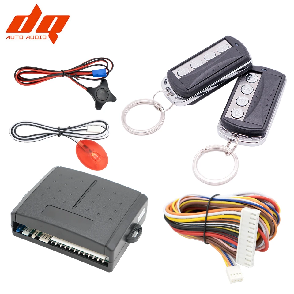 12V Universal 1-Way Car Alarm Vehicle Protection Security System Keyless Entry Siren Open The Car Boot with Learning Function