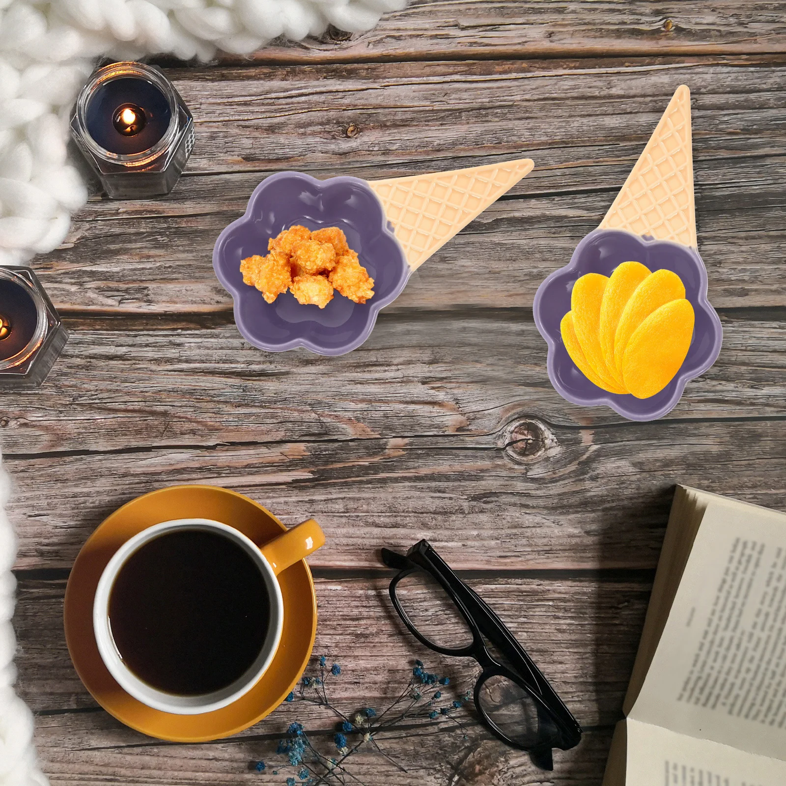 

Ceramic Ice Cream Shape Sushi Dipping Bowl Porcelain Small Sauce Dish for Dip Appetizer Saucer Small Bowls for Dipping