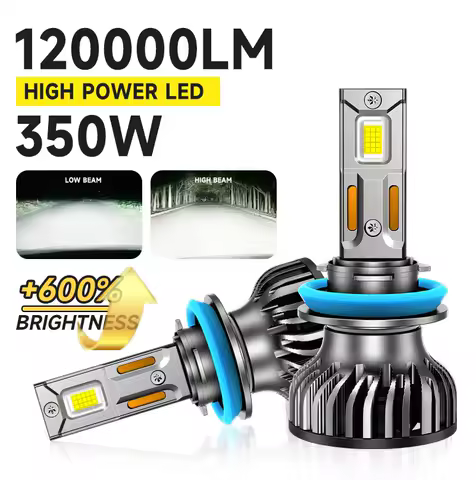 350W H7 H11 H4 CANBUS LED Headlight H8 H9 9005 HB3 9006 HB4 9007 9008/H13 9012 H27 880 881 Car Light 6000K 12V 24V Auto Bulb