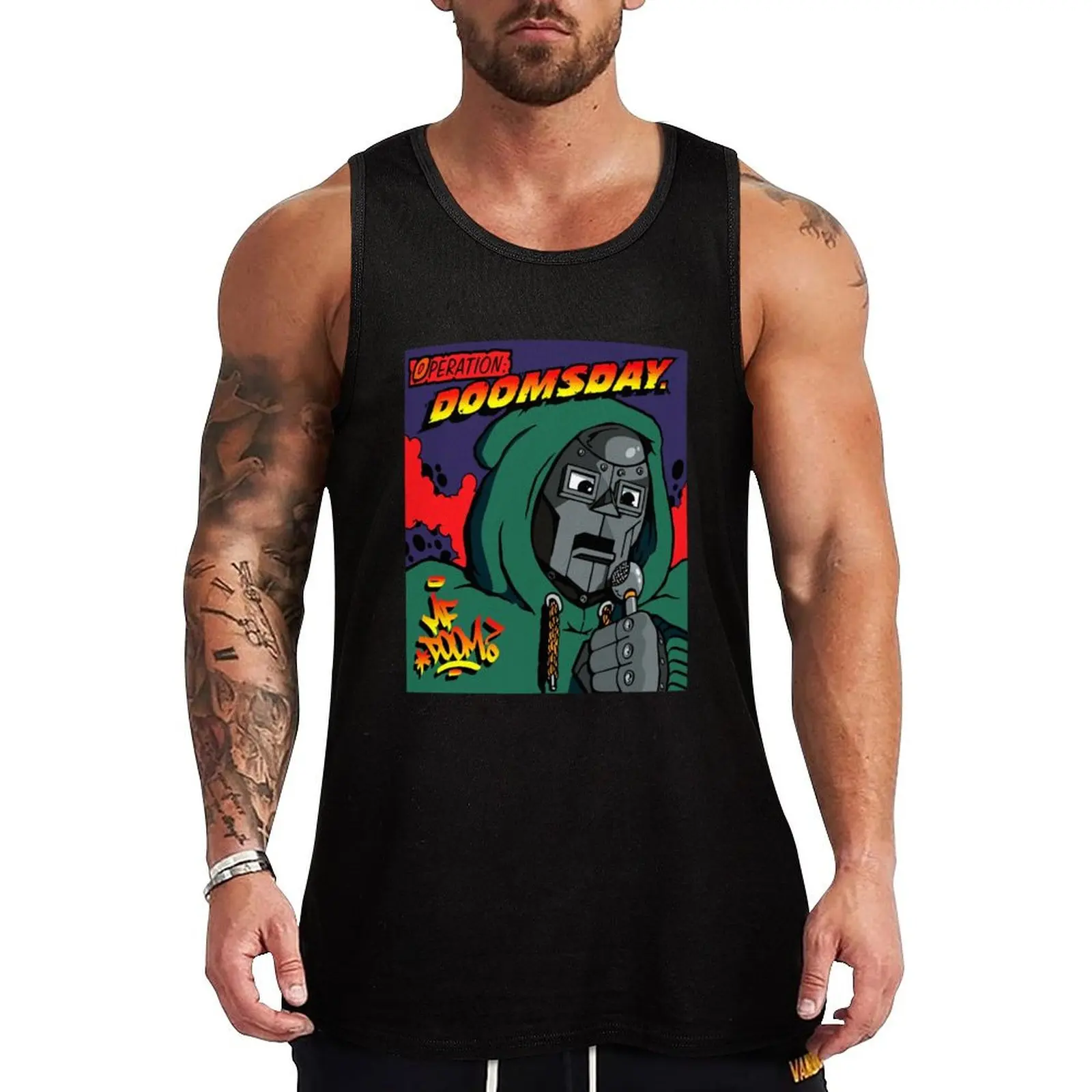 

danger doom days Tank Top Athletic Sleeveless Shirt Gym Workout Quick Dry Tank Top