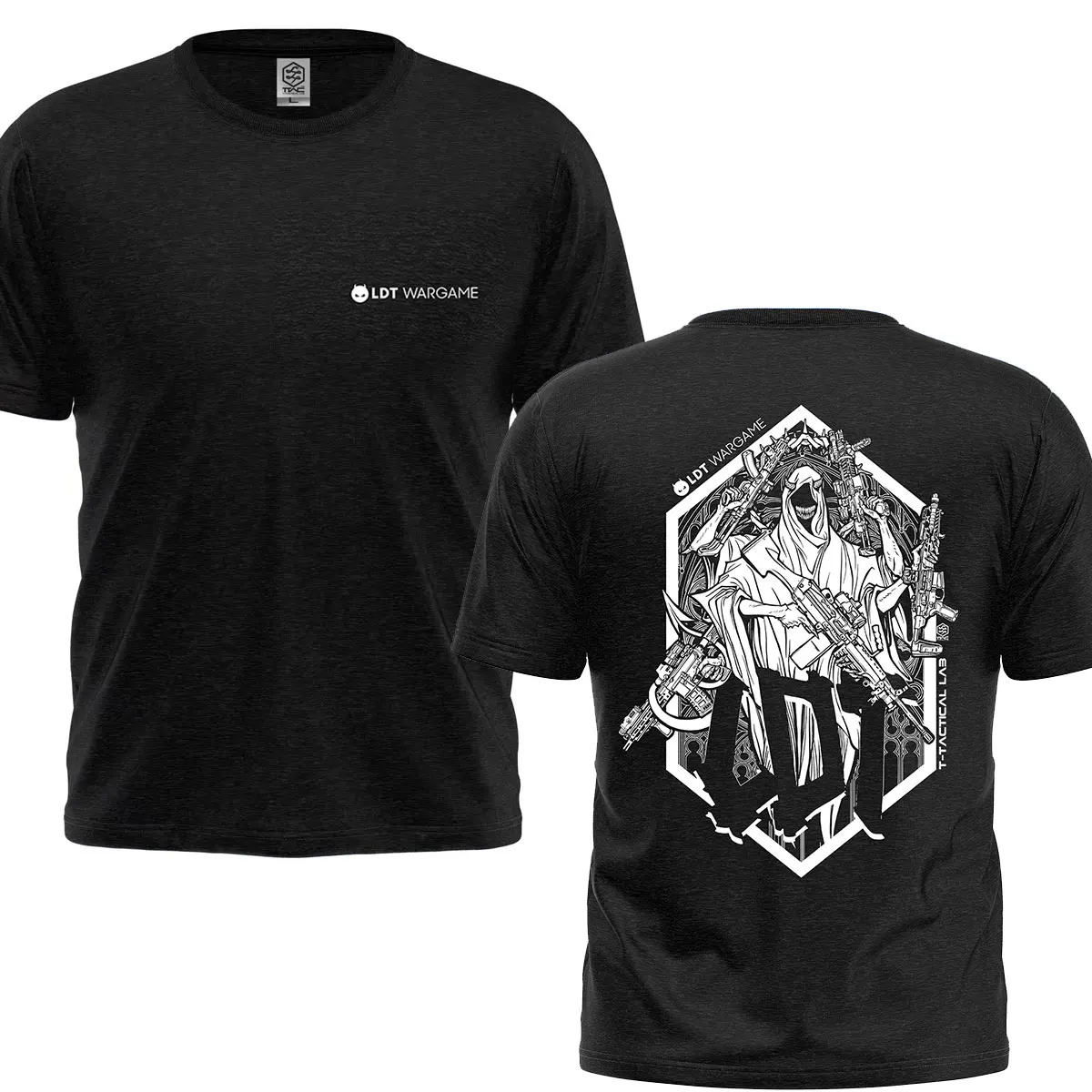 LDT لو تان تانغ لو دان التعاون الأصلي تي شيرت مخصص الجولة الرقبة قصيرة الأكمام التكتيكية العسكرية المتحمسين تي شيرت