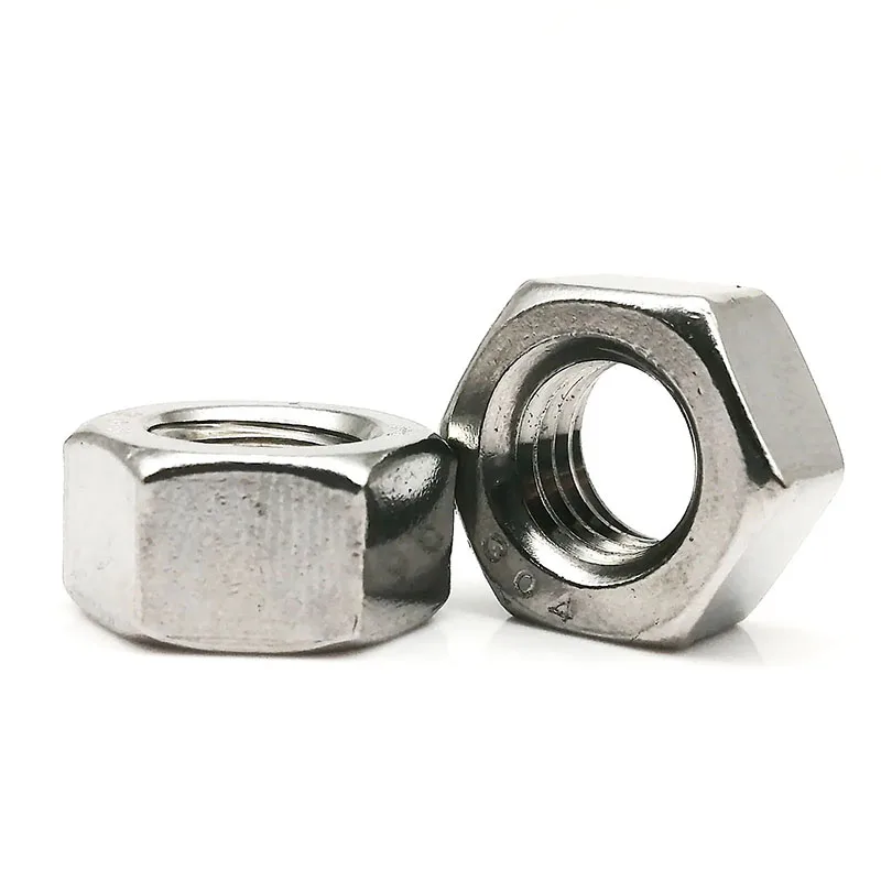 1~50pcs 304/316 Stainless Steel Hex Nut M1 M1.2 M1.4 M1,6 M2 M2.5 M2.6 M3 M3.5 M4~M33 Locknut Insert Self Lock Nut Nuts  Nut Cap