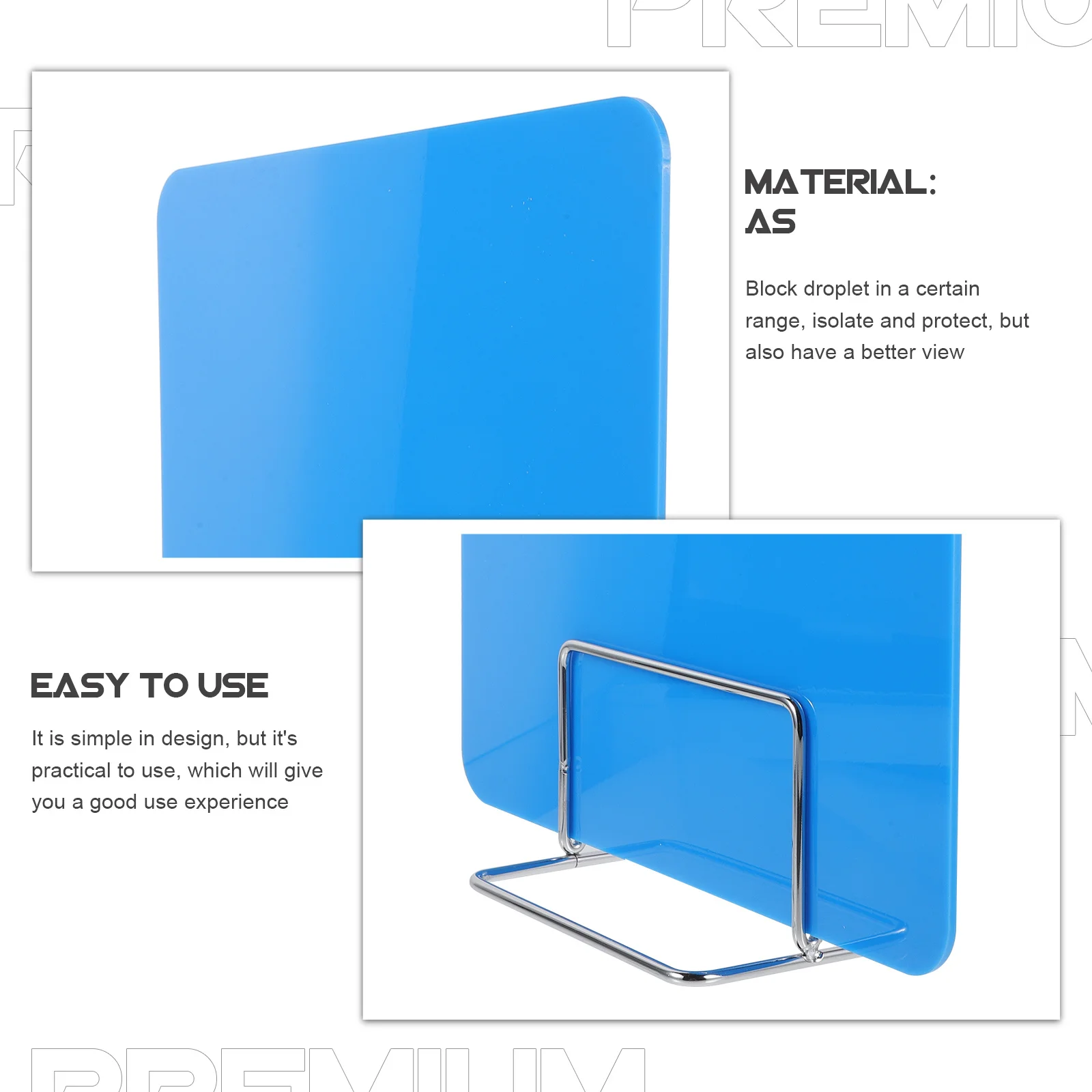 

Desk Divider Privacy Shield Sneeze Guard Board for Students Classroom Office Countertop Protective Barrier Panel