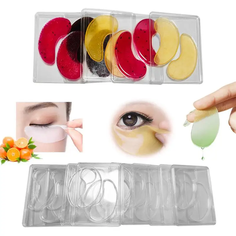 12/24pcs DIY Eye Patch Mold Reusable Homemade Eye Patch Tray Molds Transparent Under Eye Patch Mould For Home Or Salon