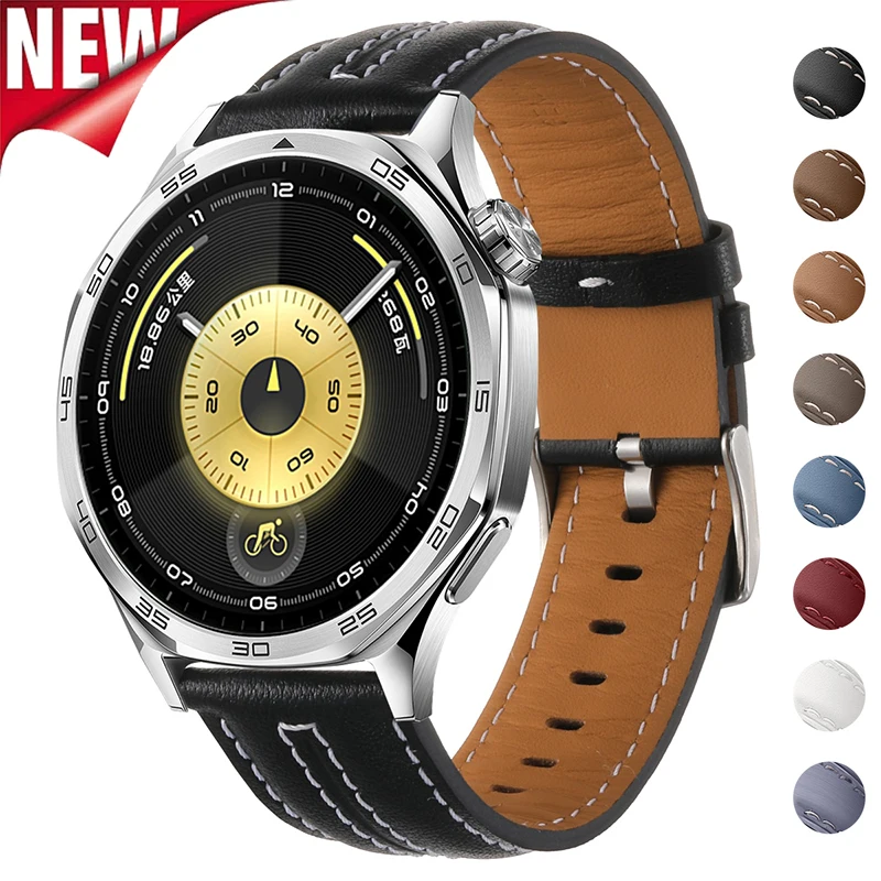 18mm 22mm Lederarmband für Huawei Watch GT6Pro GT5/5Pro GT4/4Pro 46mm Business Armband für Huawei Watch GT6/5/4 41mm 5Pro 42mm