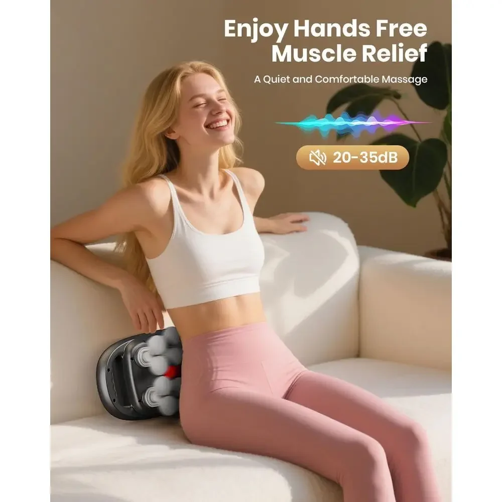 FirmHome StoreDeep Tissue Massage Gun With 99 Intensity Levels & 9 Attachments For Back, Shoulders, Legs, And Arms