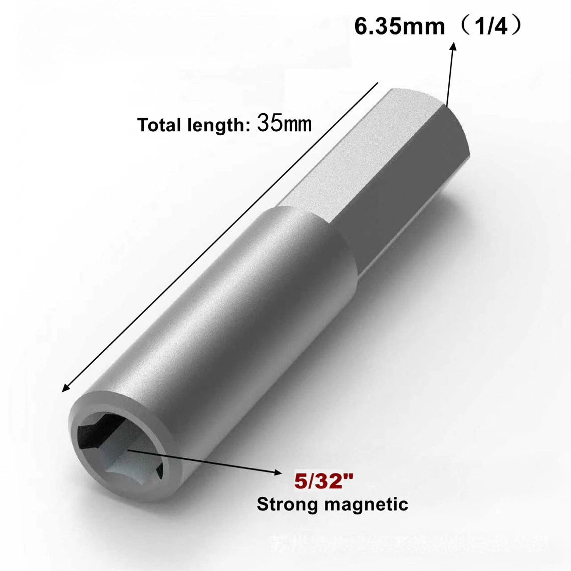 Bit Adaptor 6.35mm 1/4' to 800 and 4mm Micro Insert Bit Adapter to System Screwdriver Holder - Strong Magnetic