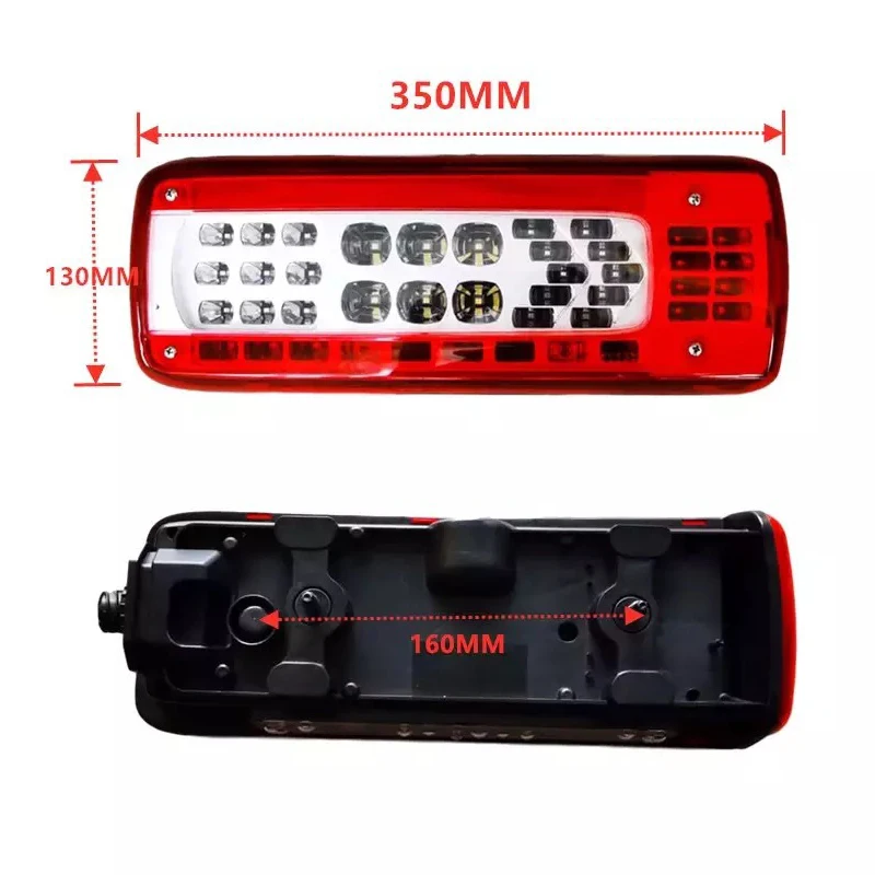 ไฟท้ายรถบรรทุก LED 24V ซ้าย/ขวา สำหรับรถบรรทุกวอลโว่ FMX 500 ไฟท้ายรถยนต์ Led E APPROVE 82483074 21735299 82483073