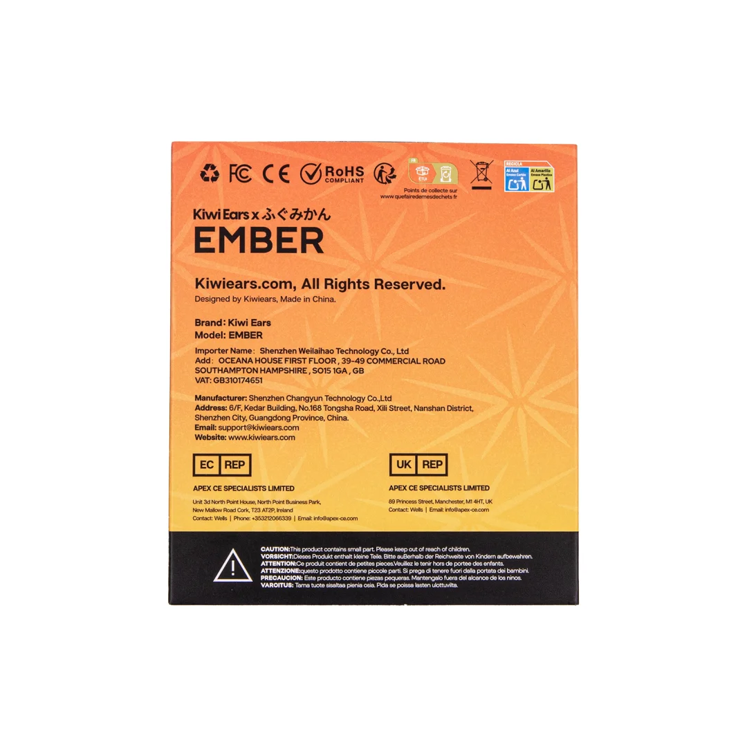 Vorbestellung: Linsoul Kiwi Ears × ふぐみかん: EMBER 2DD + 4BA, limitierte Hybrid-In-Ear-Monitore, HiFi-Kopfhörer, kabelgebundene Ohrhörer. – Detail 6