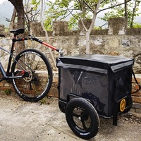 Aluminum Alloy Outdoor Bicycle Trailer Camping Fishing Photography Outdoor Portable Universal Bicycle Trailer Adjustable Tools