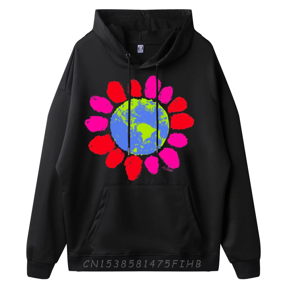 Save The Earth Daisy Graphic Sweatshirts Men's Sweatshirts 4th Of July Christmas Sweater Man Hooded Shirt