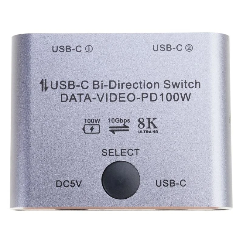 

USB C Switcher, двунаправленный переключатель KVM для беспрепятственного обмена устройствами
