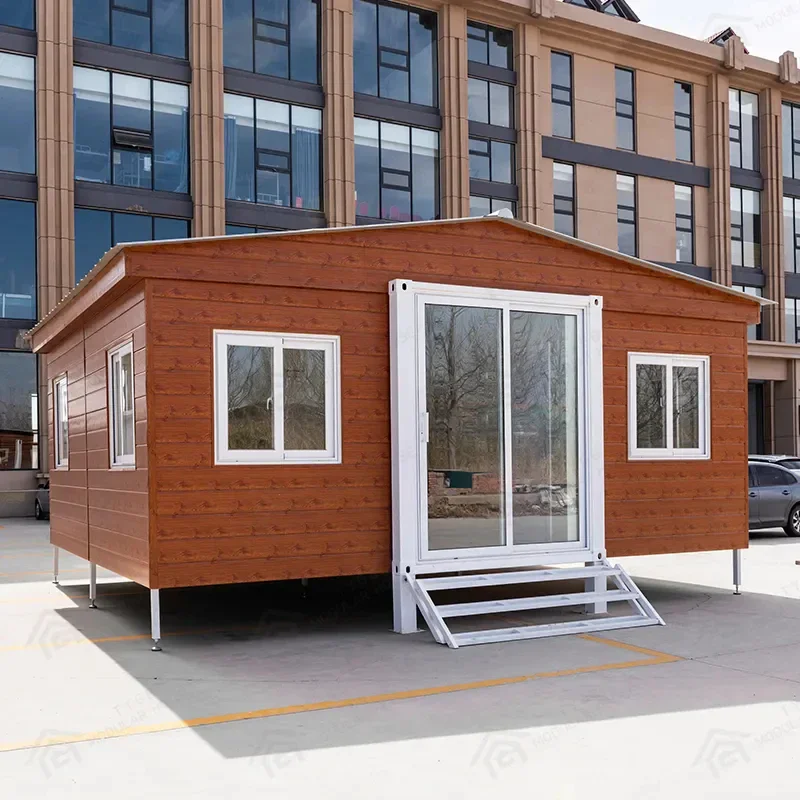 Customized Double Wing Folding Room Container House Mobile Office Container House Prefabricated Container House Modular Unit Hot