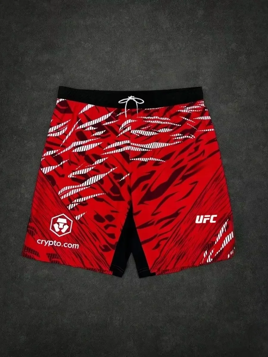 

Новые мужские быстросохнущие дышащие спортивные шорты UFC 2026 для фитнеса, комфортные, влагоотводящие, для бокса и единоборств
