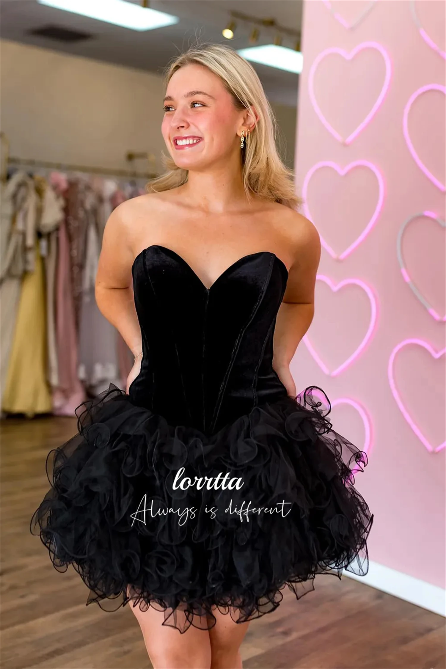 

Lorrtta Back to School Dress Party Black Mini Skirt Cocktail Formal Evening Dresses Women 2024 Prom Dreeses vestidos de fiesta