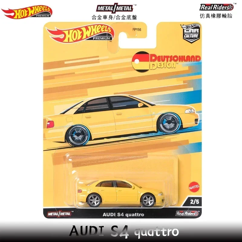 Original Hot Wheels Car Culture Premium Deutschland Design 1/64 Diecast Benz Audi Porsche Voiture Toys for Boys Collection Gift