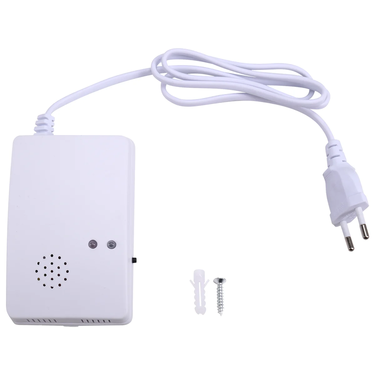 Gas Leak Detector Combustible Propane Butane Methane Leak Warning Combustible Gas Alarm Sensor for Home Security EU Plug