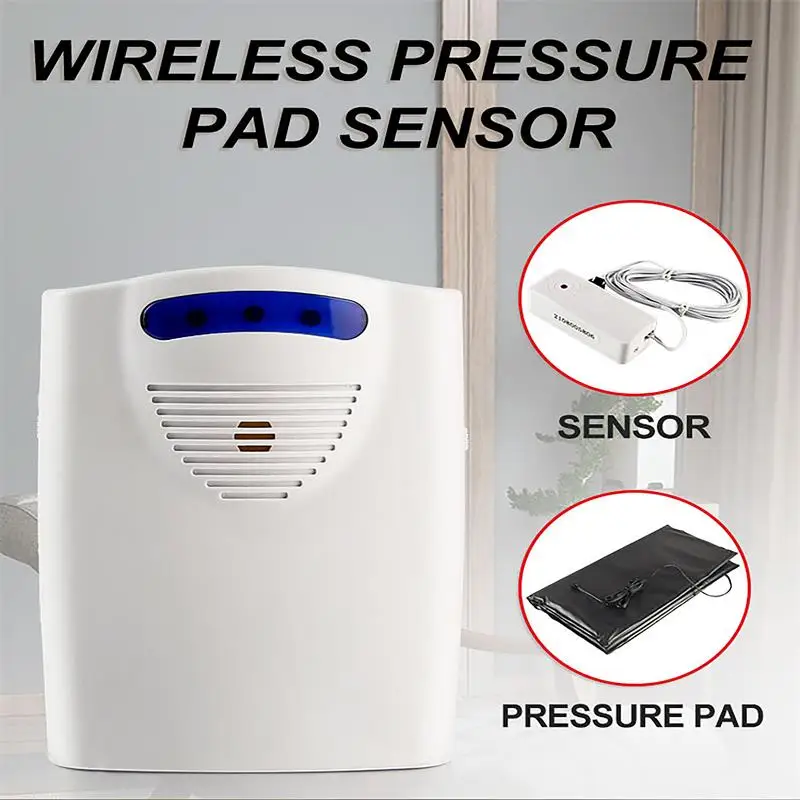 Safe wireless bed alarm, used for the safety fall prevention of the elderly - bed or chair pressure sensor pad alarm system