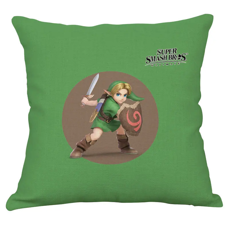 The Legend of Zelda Flax Pillow Cartoon Printing Car Sofa Pillow Cushion 45×45cm