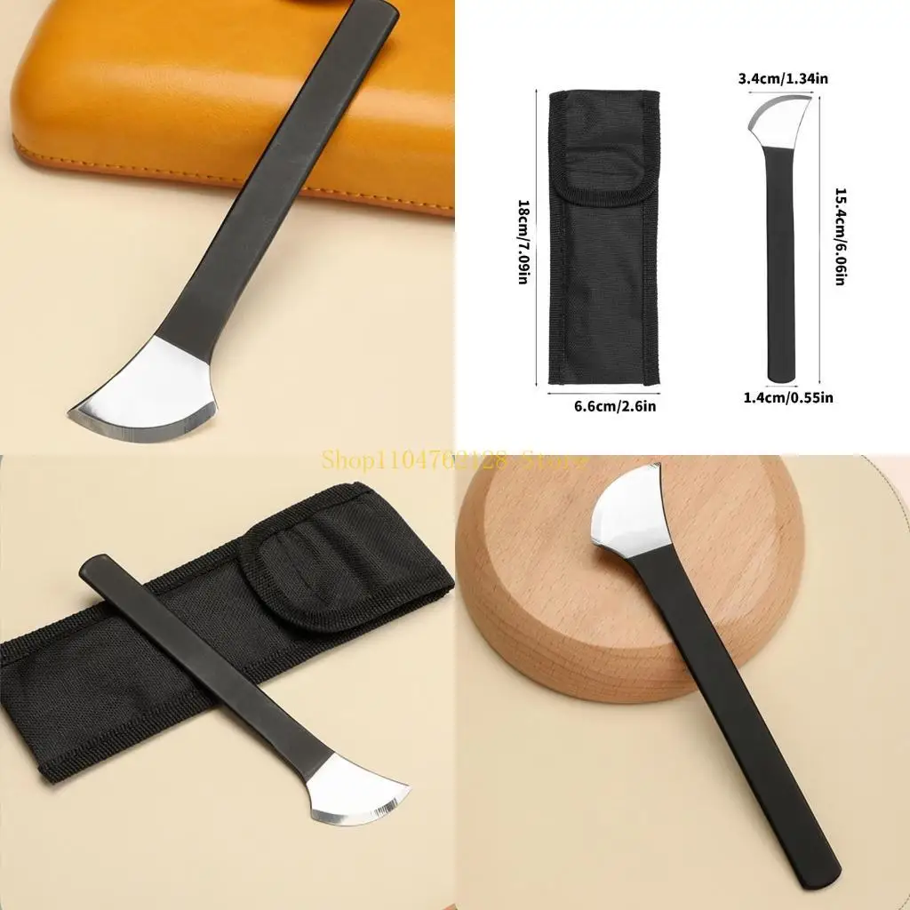 

Кожаный инструмент для снятия фасок из нержавеющей стали, триммер для резки кожи, инструмент для кожаного кошелька, поясная