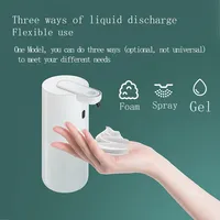 400ml Automatic Wall Mounted Soap Dispenser Bathroom Smart Washing Hand Machine USB Charging ABS Material Induction Spray