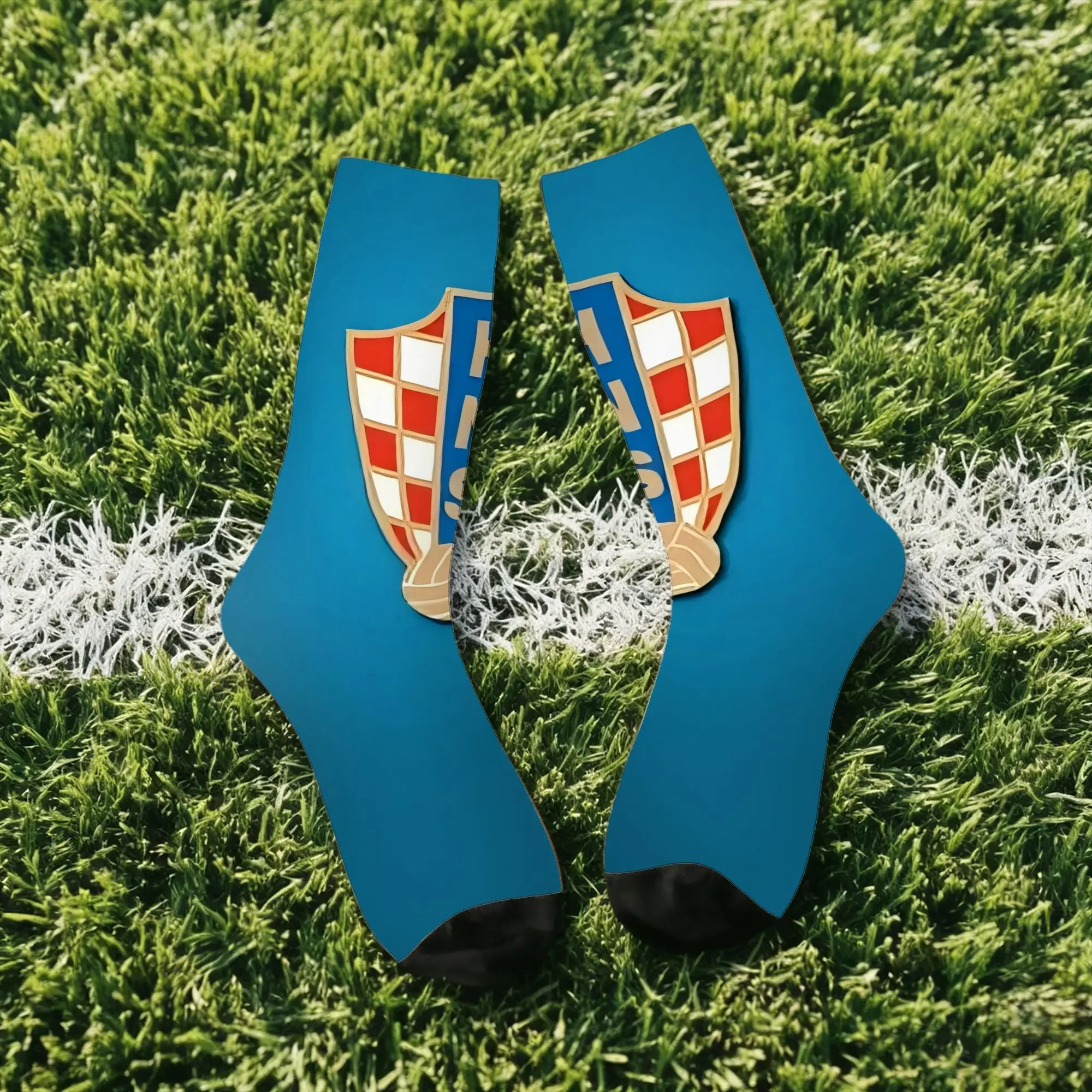 Hip Hop Retro Croatia Crazy Herren-Kompressionssocken, Unisex, Street-Style, nahtlos bedruckt, lustige Crew-Socken