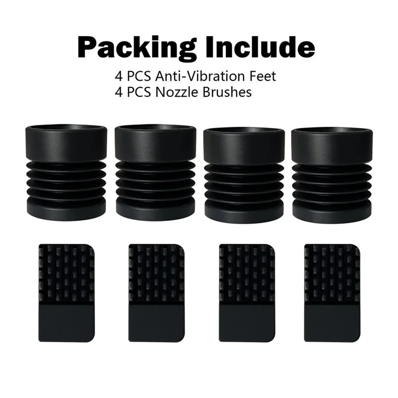 [NEW A09R!】 4Pcs Anti-Vibration Feet Pads And Nozzle Cleaning Brush For Centauri Carbon/Centauri Silicone Nozzle Heat Bed Wiper