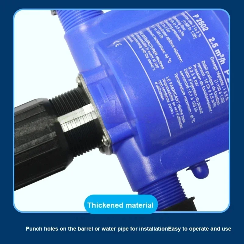 0.4-4% Automatic Doser Proportional Livestock Fertilizer Injector Farming Chemical Dispenser Proportioner Dosing Pump