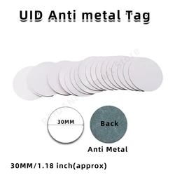 Etiquetas UID Anti metal, 13,56 MHz, bloque 0, Sector grabable, tarjetas IC, clon cambiable, pegatina UID para teléfono, 1K, S50, tarjeta de Control de acceso RFID