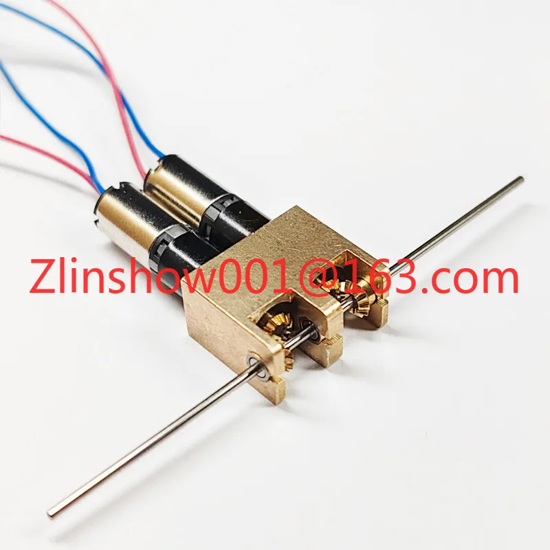 You need to assemble the miniature tank model gearbox by yourself excavator power transmission crawler metal gearbox 1:1 wheel