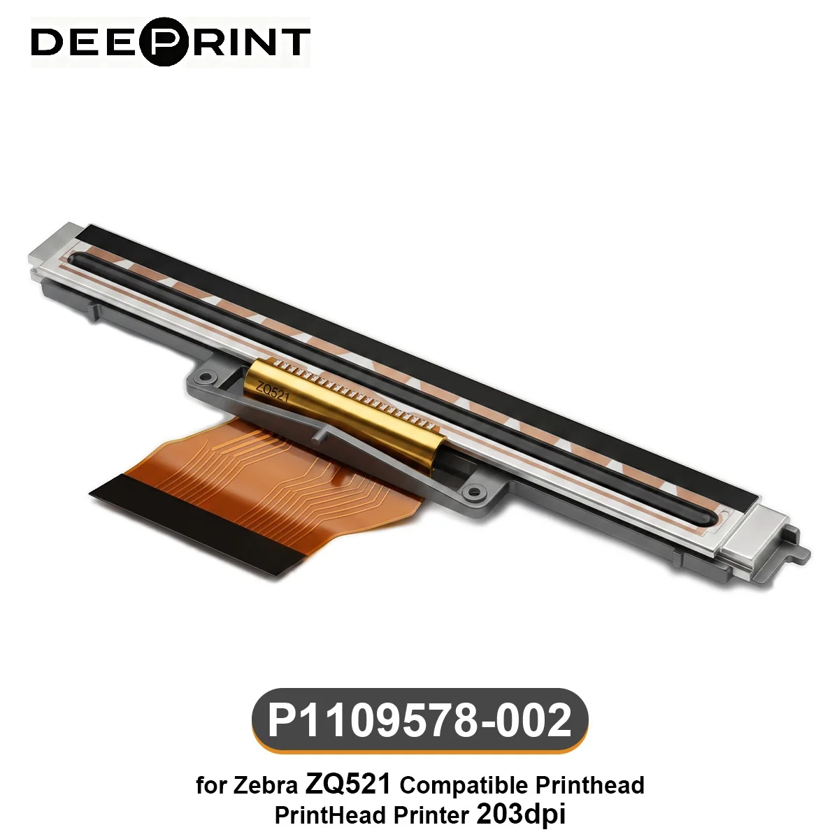 P1109578-002 203DPI Thermal Printhead for Zebra ZQ521 Barcode Label Printer Print Head | 3-Month Warranty