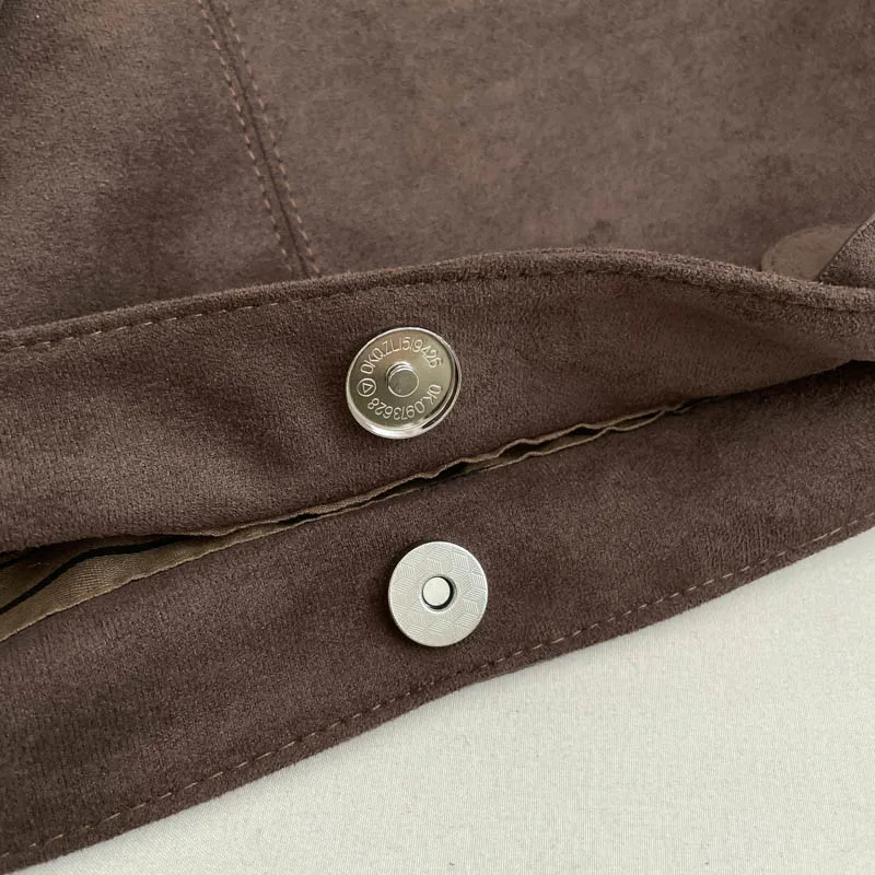 Women Suede Tote Bag Solid Color Shoulder Bag Large Capacity Handbags Trendy Satchel Bags Work Travel Shopping Commuter Tote Sac