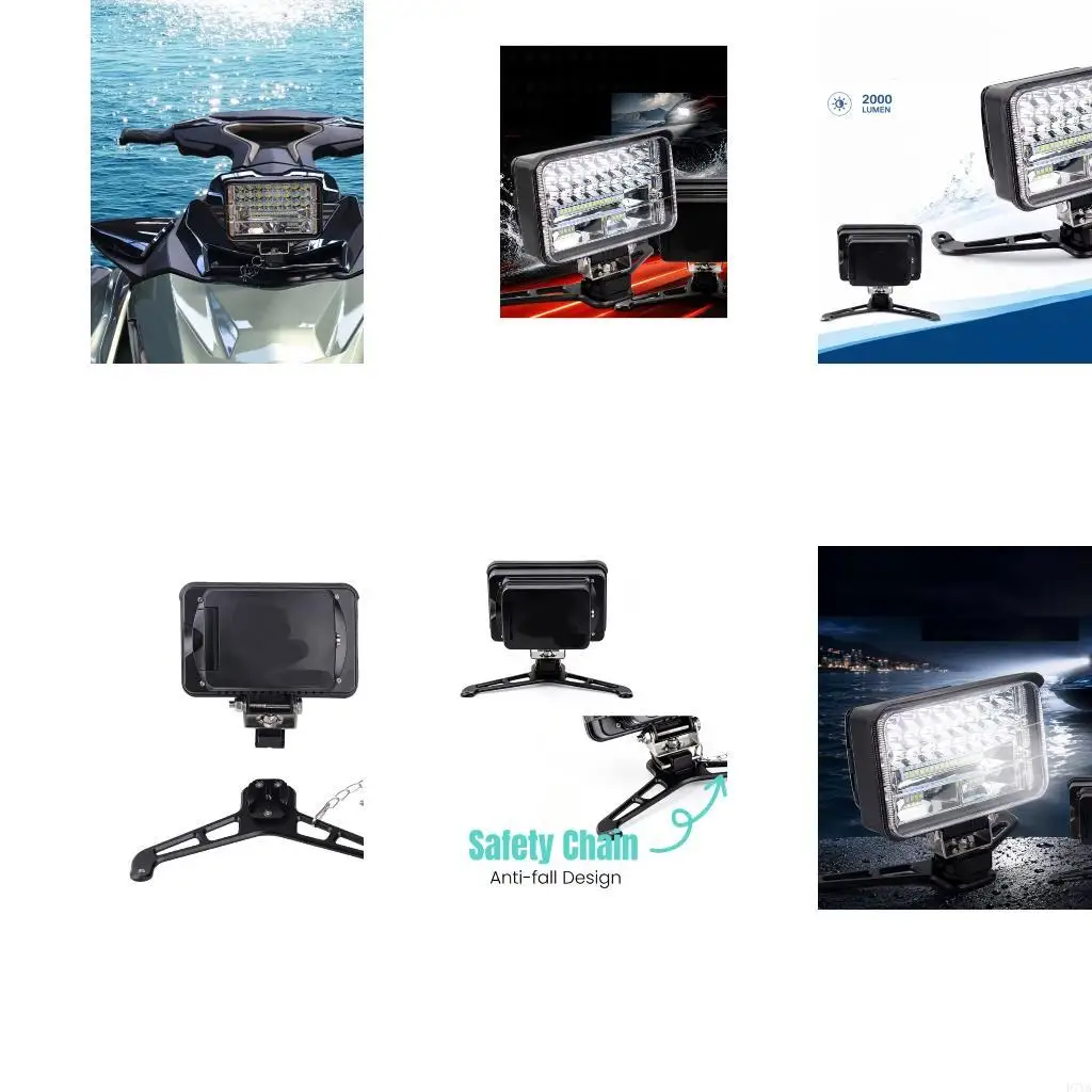 PWC Replacement Light, LED Marine Navigation Lamp with Mounting Bracket, Metal Housing, 3600 Output, IP67 Water Resistance D7YA