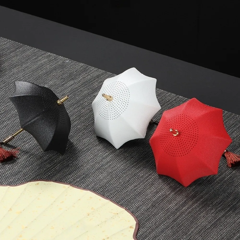 

Ceramic Umbrella Tea Strainer Traditional Exquisite Tea Infuser Tea Tray Set Chinese Style Creative
