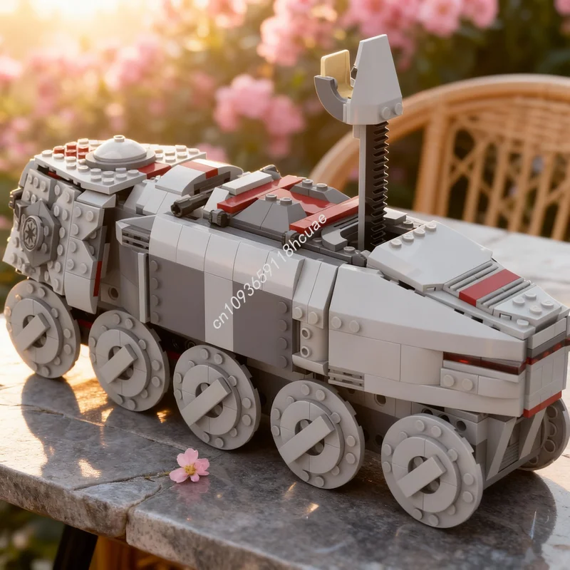 

Набор строительных блоков MOC «Звездная битва: турбо-танк» (723 детали), модель для сборки, архитектурный конструктор, идея для рождественского подарка, развивающая игрушка для детей