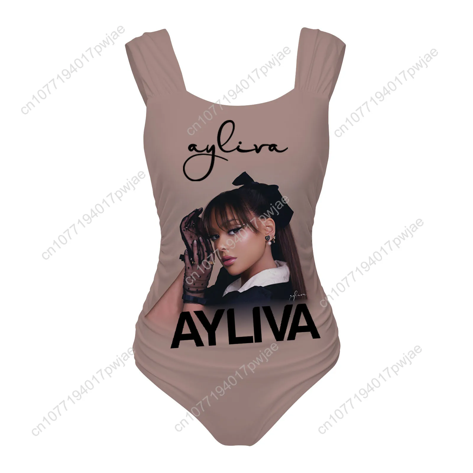 Ayliva Schwarzes Herz Wunder One Piece Swimsuit Wide Strap Women Bathing Suits Swimwear Beach Sexy Bikini Customize Beachwear