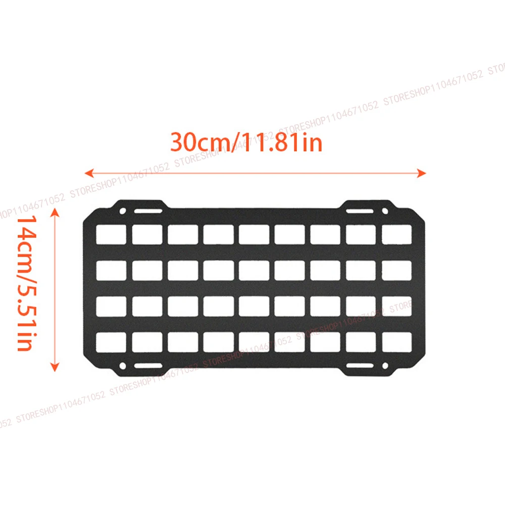 Auto-Fenster-Organizer, taktisches Molle-Panel für modulare Aufbewahrung, universell für Pickup-Trucks, Heckklappe, ABS-Legierung, Innenraum – Detail 5