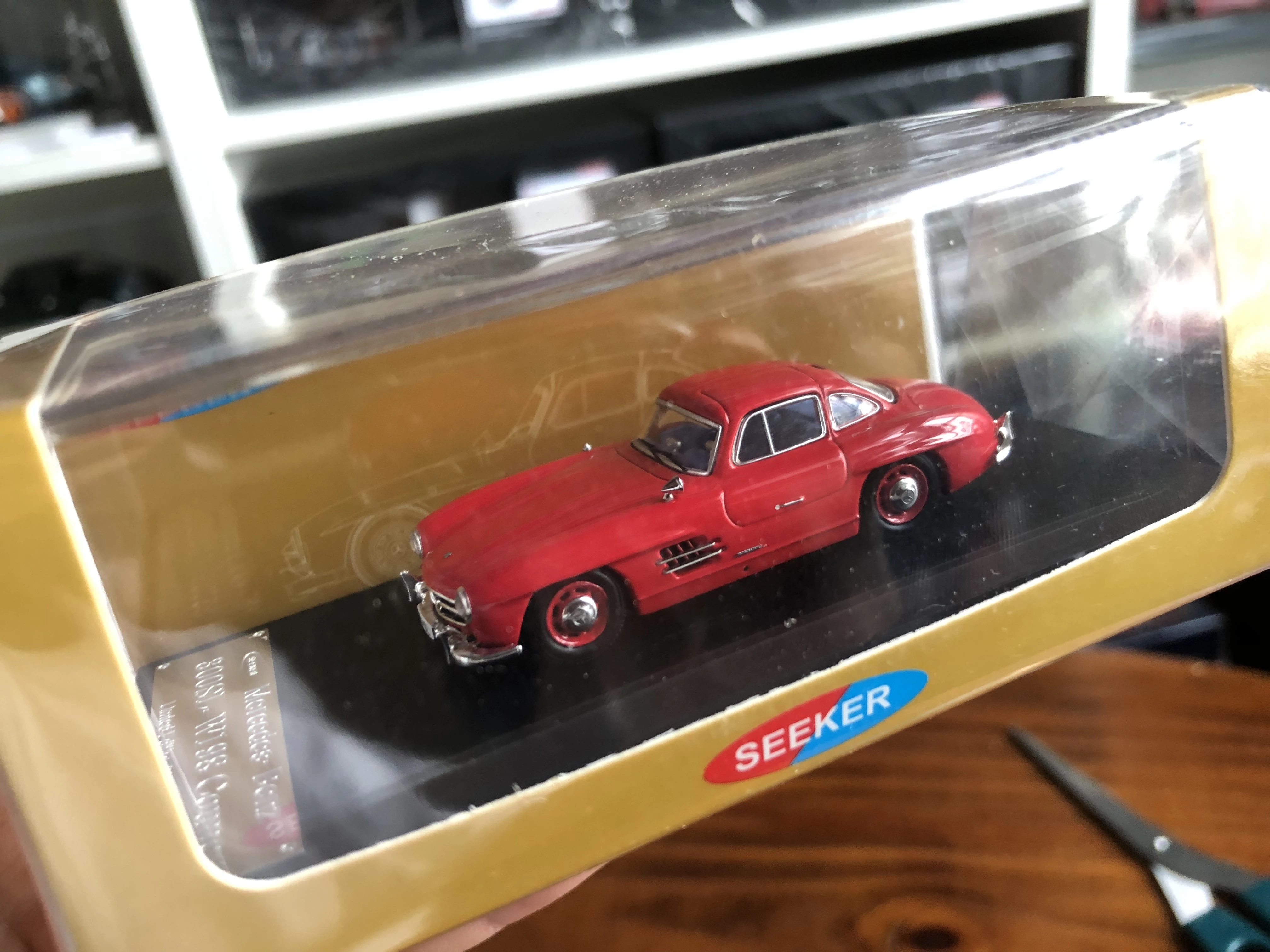 

SEEKER MB 300SL W198 COUPE BRUSHED RAW Красный литой под давлением коллекционный автомобиль ограниченная серия игрушки для хобби