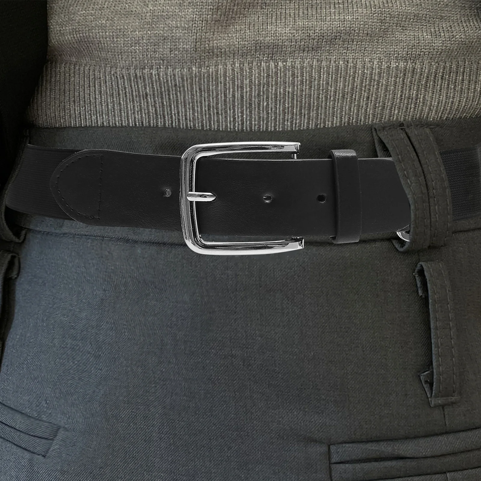 Adjustable Baseball Belt Elastic Imitation Lightweight Rustproof Metal Ring Softball Football Sports Gear