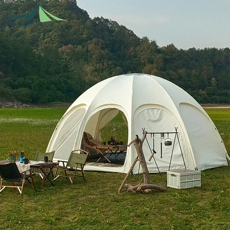 

Наружная Водонепроницаемая Роскошная Брезентовая палатка stargazer из ткани Оксфорд, 3,5 м, 5 м, кемпинг-сафари, семейная палатка belle