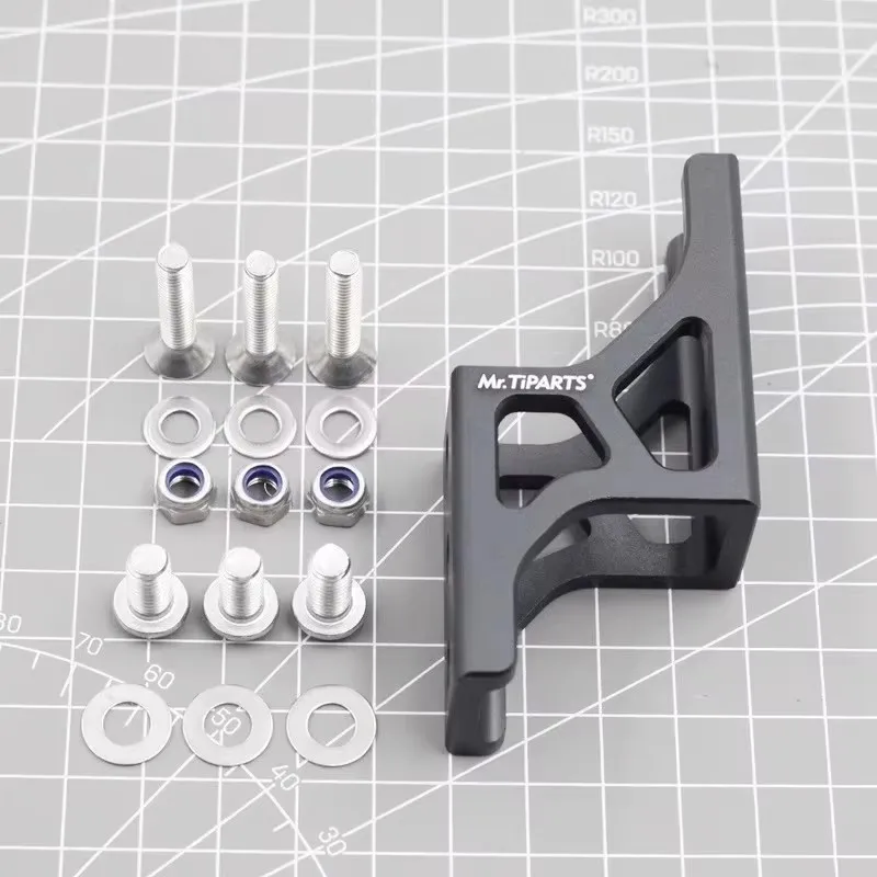 Adaptador plegable para estante de nariz de cerdo para bicicleta, bolsa frontal para bicicleta, convertidor elevado de nariz de cerdo de aluminio para accesorios de bicicleta Dahon