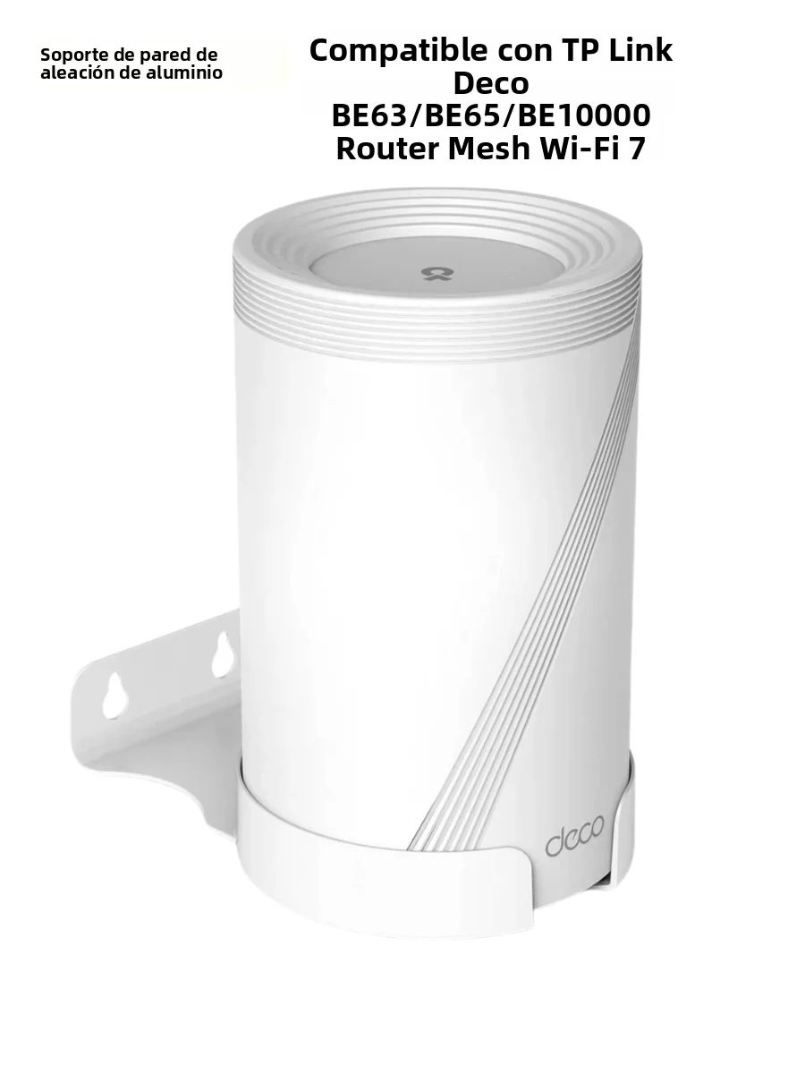 Soporte de Pared para Router de Aleación de Aluminio para TPLink Deco BE63 BE65 Mesh WiFi 7, Herramienta de Organización para...