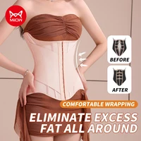 MiiOW-corsé de entrenamiento de cintura en forma de U para mujer, moldeadores con botones, entrenador de cintura levantada de pecho, ropa moldeadora adelgazante de hueso de acero