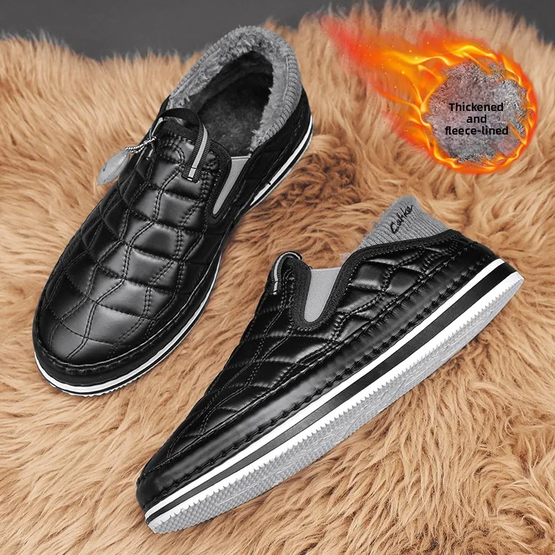 Botas de Nieve Casuales para Exteriores, Antideslizantes, con Interior Antiampollas, Base Resistente al Agua, Forro Polar Ligero y Cálido para Salidas en Clima Frío