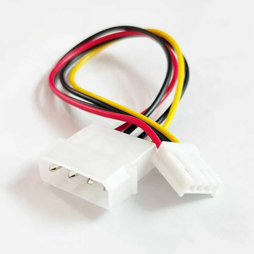 4 Pin Molex To 3.5 Floppy Drive Fdd Internal Power Cable Adaptor 20cm Cable de alimentación del adaptador 2021