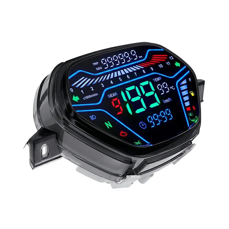 

ABTC-Digital Motorcycle Speedometer LED Dashboard RPM For EX5 Class1 CX DX Honda Wave100 CD100 Alpha Ori Tokyoda