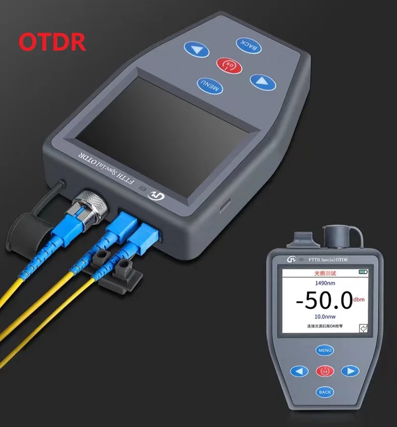 

Portuguese English 4 in 1 FTTH Active Fiber OTDR Optical Power Meter Stable light source VFL Multifunction fibre optique tester