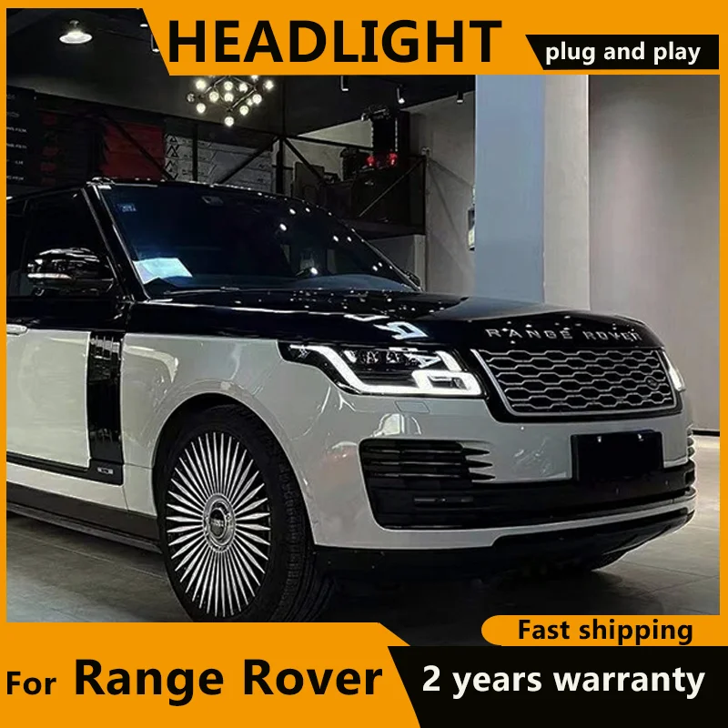 Matrix LED Head Lamp For Range Rover L405 Headlights 2013-2021 Land Rover DRL Day Running Light Range Rover head light assembly